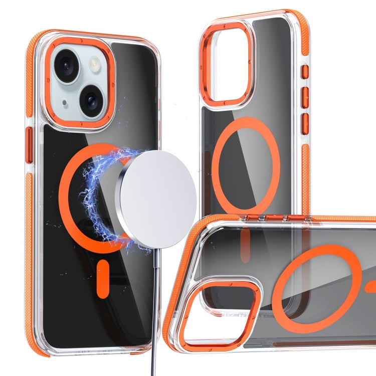 Magsafe Dual-Color Transparent Black Full Coverage Phone Case, For iPhone 16 Pro Max�������������...