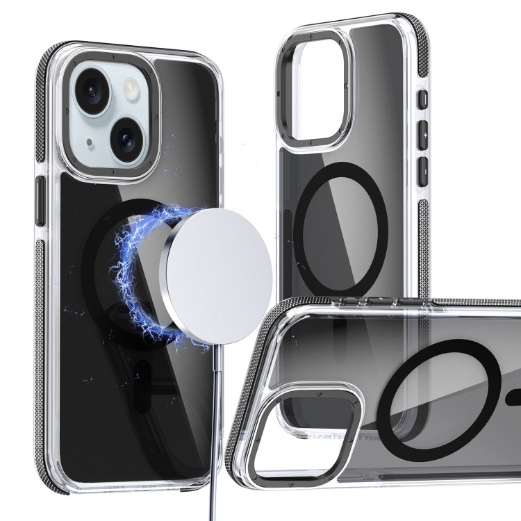 Magsafe Dual-Color Transparent Black Full Coverage Phone Case, For iPhone 16 Pro Max�������������...