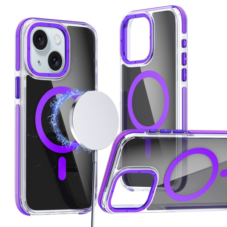 Magsafe Dual-Color Transparent Black Full Coverage Phone Case, For iPhone 16 Pro Max�������������...