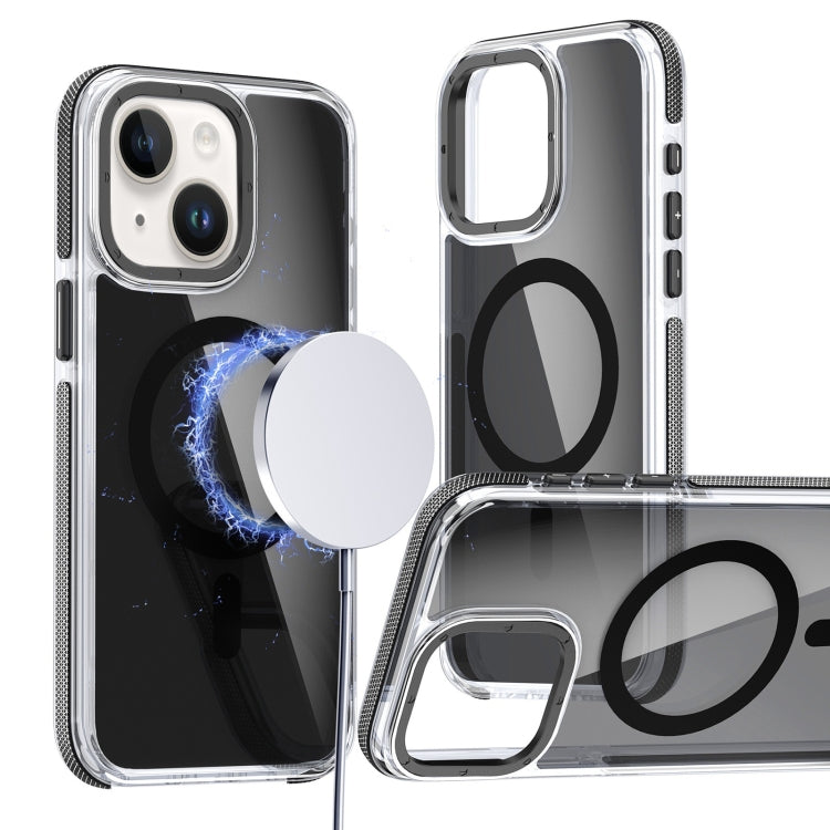 Magsafe Dual-Color Transparent Black Full Coverage Phone Case, For iPhone 16 Pro Max�������������...
