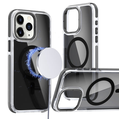 Magsafe Dual-Color Transparent Black Full Coverage Phone Case, For iPhone 16 Pro Max�������������...