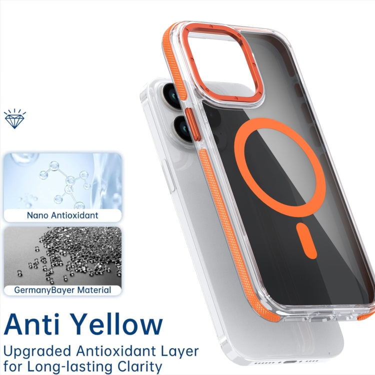 Magsafe Dual-Color Transparent Black Full Coverage Phone Case, For iPhone 16 Pro Max�������������...