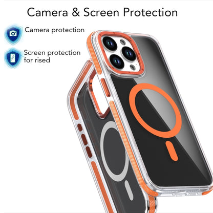 Magsafe Dual-Color Transparent Black Full Coverage Phone Case, For iPhone 16 Pro Max�������������...