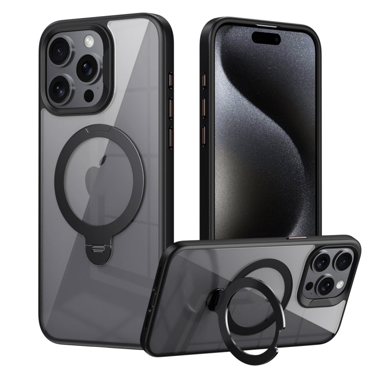 Transparent MagSafe Magnetic Rotating Ring Holder Phone Case, For iPhone 16 Pro Max��������������...
