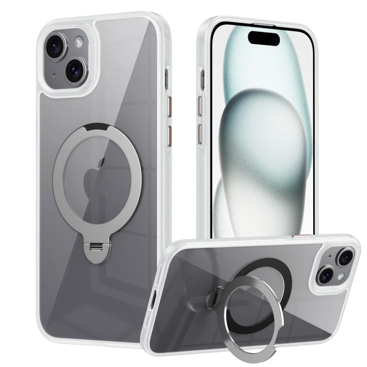 Transparent MagSafe Magnetic Rotating Ring Holder Phone Case, For iPhone 16 Pro Max��������������...