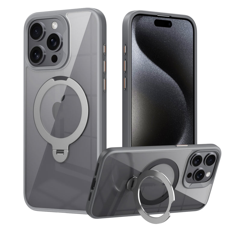 Transparent MagSafe Magnetic Rotating Ring Holder Phone Case, For iPhone 16 Pro Max��������������...