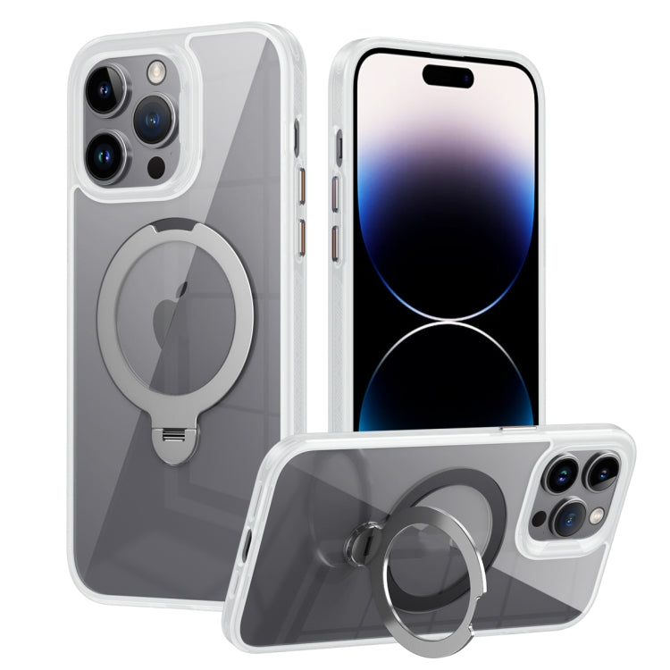 Transparent MagSafe Magnetic Rotating Ring Holder Phone Case, For iPhone 16 Pro Max��������������...