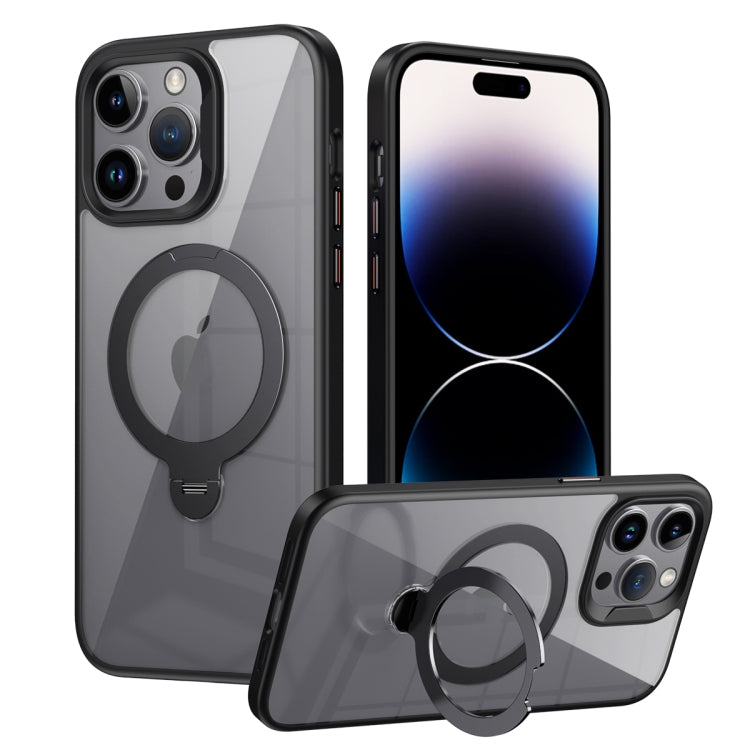 Transparent MagSafe Magnetic Rotating Ring Holder Phone Case, For iPhone 16 Pro Max��������������...