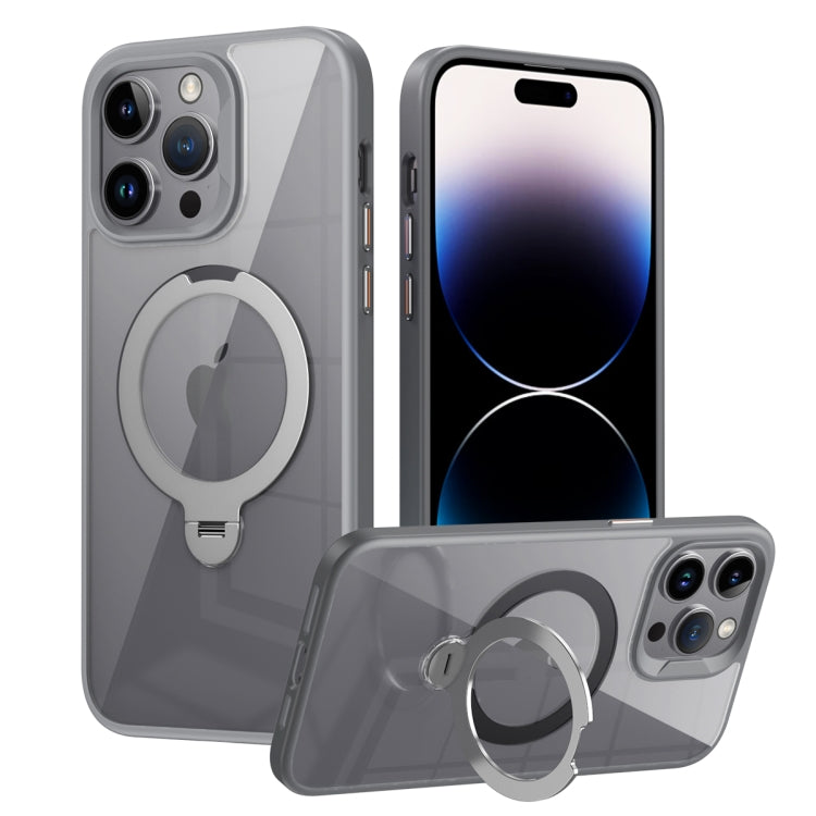Transparent MagSafe Magnetic Rotating Ring Holder Phone Case, For iPhone 16 Pro Max��������������...
