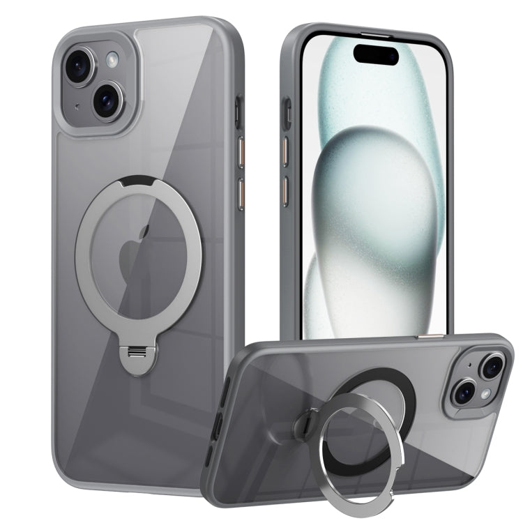 Transparent MagSafe Magnetic Rotating Ring Holder Phone Case, For iPhone 16 Pro Max��������������...