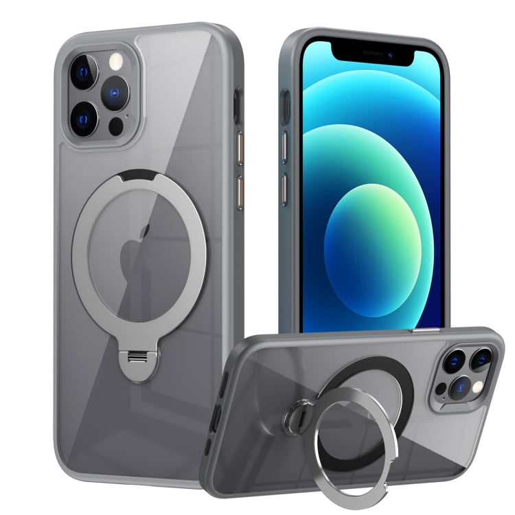 Transparent MagSafe Magnetic Rotating Ring Holder Phone Case, For iPhone 16 Pro Max��������������...