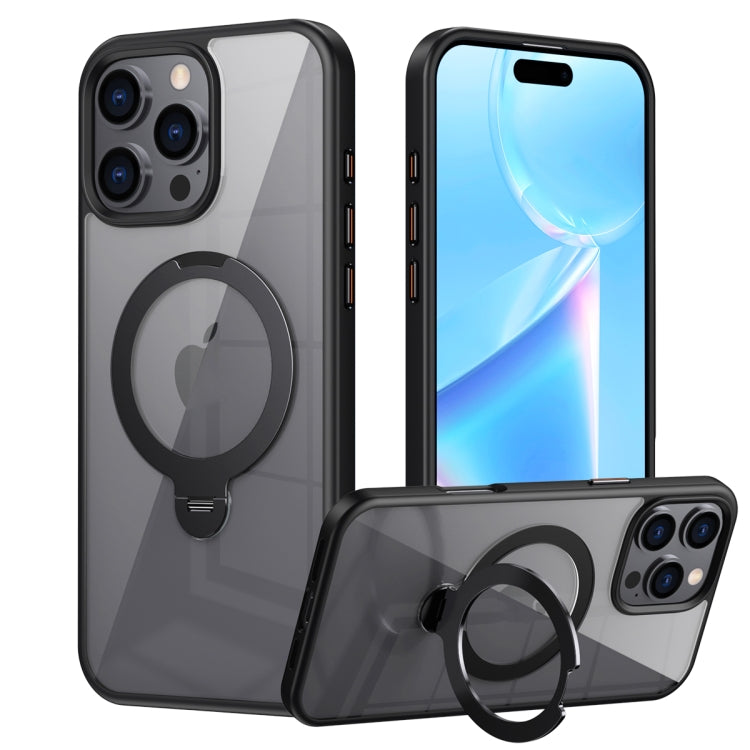 Transparent MagSafe Magnetic Rotating Ring Holder Phone Case, For iPhone 16 Pro Max��������������...