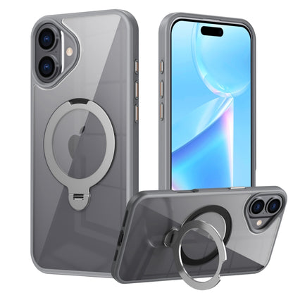 Transparent MagSafe Magnetic Rotating Ring Holder Phone Case, For iPhone 16 Pro Max��������������...