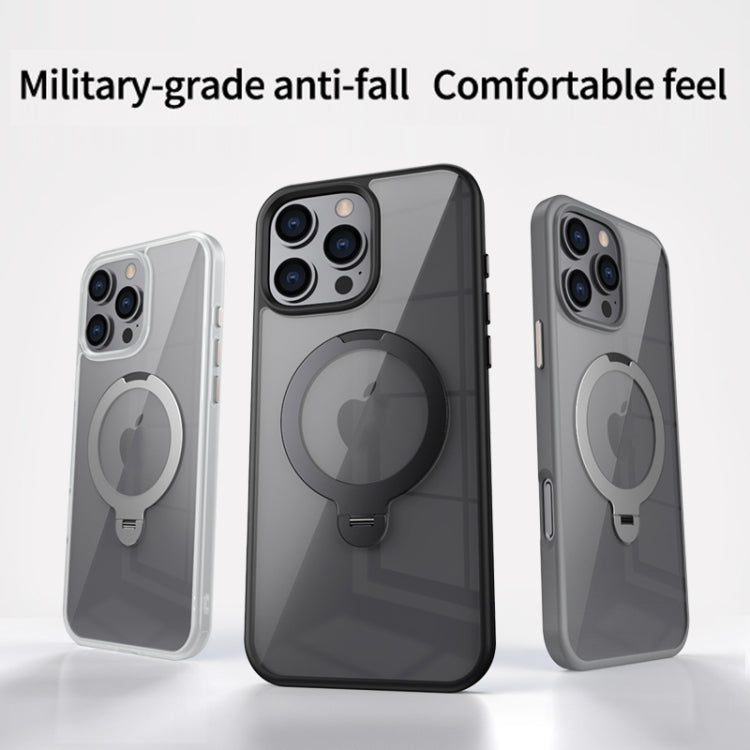 Transparent MagSafe Magnetic Rotating Ring Holder Phone Case, For iPhone 16 Pro Max��������������...