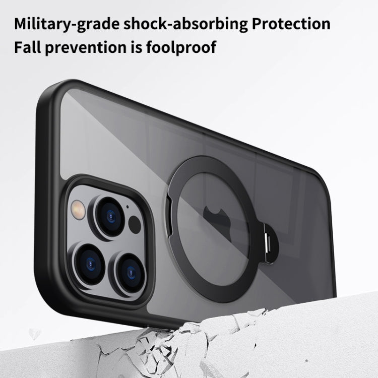 Transparent MagSafe Magnetic Rotating Ring Holder Phone Case, For iPhone 16 Pro Max��������������...