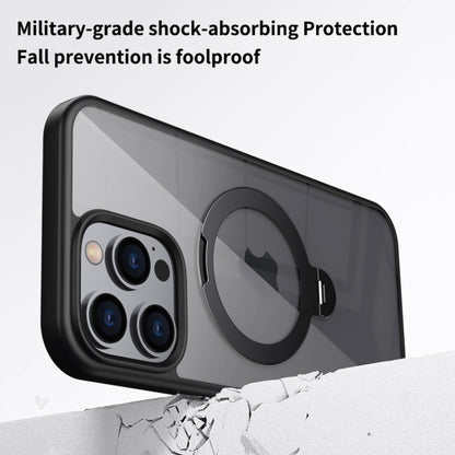 Transparent MagSafe Magnetic Rotating Ring Holder Phone Case, For iPhone 16 Pro Max��������������...