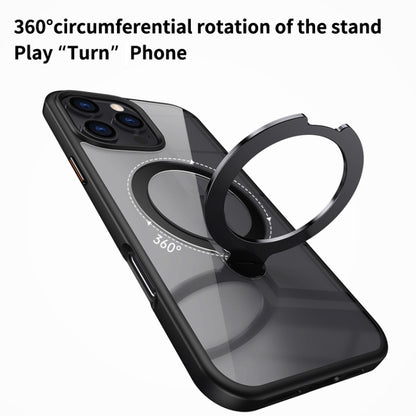 Transparent MagSafe Magnetic Rotating Ring Holder Phone Case, For iPhone 16 Pro Max��������������...