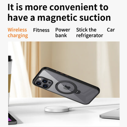 Transparent MagSafe Magnetic Rotating Ring Holder Phone Case, For iPhone 16 Pro Max��������������...