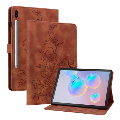 Lily Embossed Leather Tablet Case with Pen, For Samsung Galaxy Tab S10 FE+�����������������������...