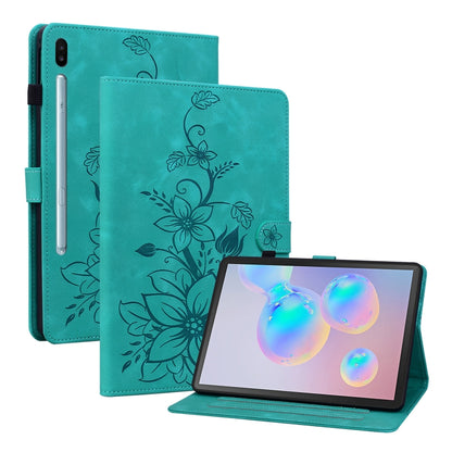 Lily Embossed Leather Tablet Case with Pen, For Samsung Galaxy Tab S10 FE+�����������������������...