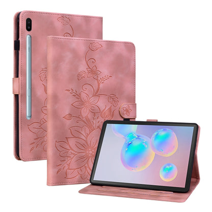 Lily Embossed Leather Tablet Case with Pen, For Samsung Galaxy Tab S10 FE+�����������������������...