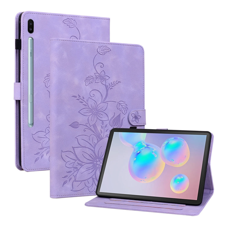 Lily Embossed Leather Tablet Case with Pen, For Samsung Galaxy Tab S10 FE+�����������������������...