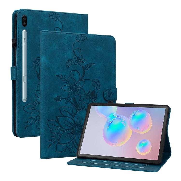Lily Embossed Leather Tablet Case with Pen, For Samsung Galaxy Tab S10 FE+�����������������������...