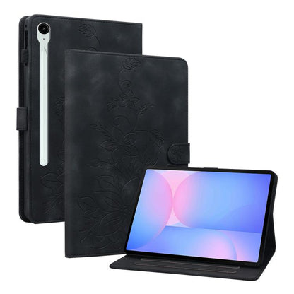 Lily Embossed Leather Tablet Case with Pen, For Samsung Galaxy Tab S10 FE+�����������������������...