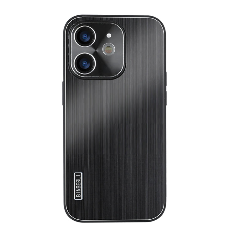 PC Hybrid Aluminum Alloy Brushed Shockproof Phone Case