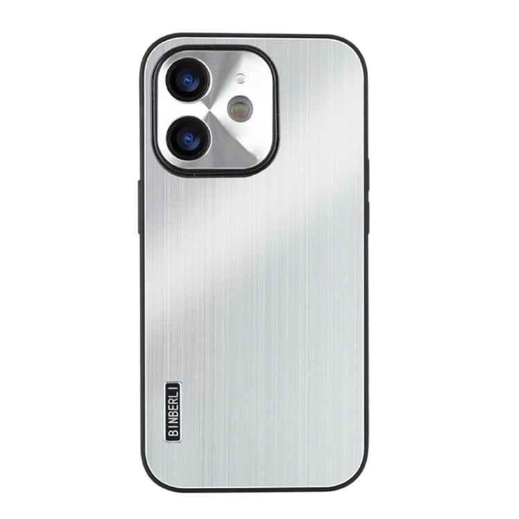 PC Hybrid Aluminum Alloy Brushed Shockproof Phone Case