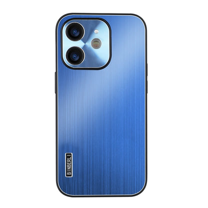 PC Hybrid Aluminum Alloy Brushed Shockproof Phone Case