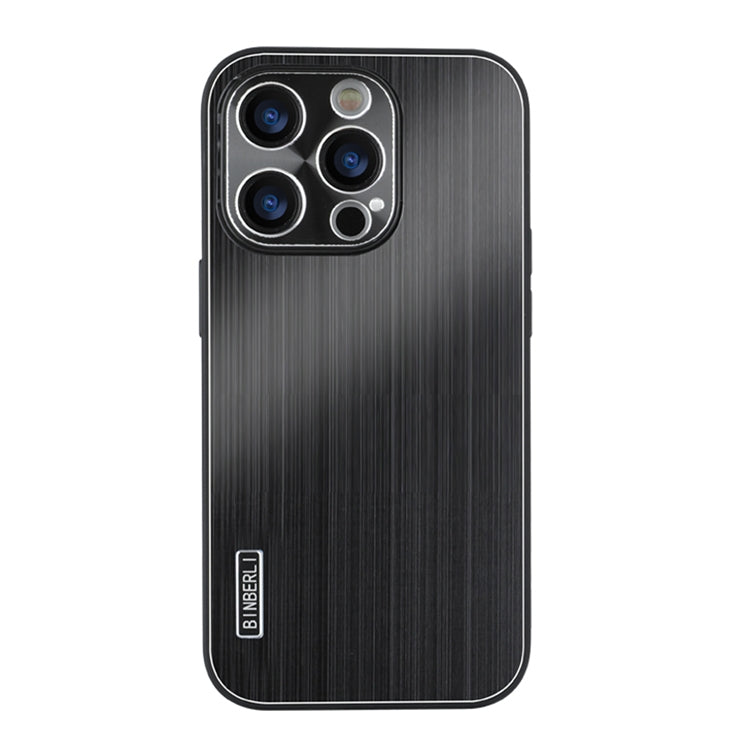 PC Hybrid Aluminum Alloy Brushed Shockproof Phone Case
