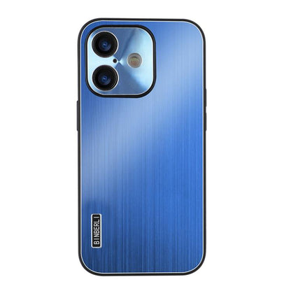 PC Hybrid Aluminum Alloy Brushed Shockproof Phone Case
