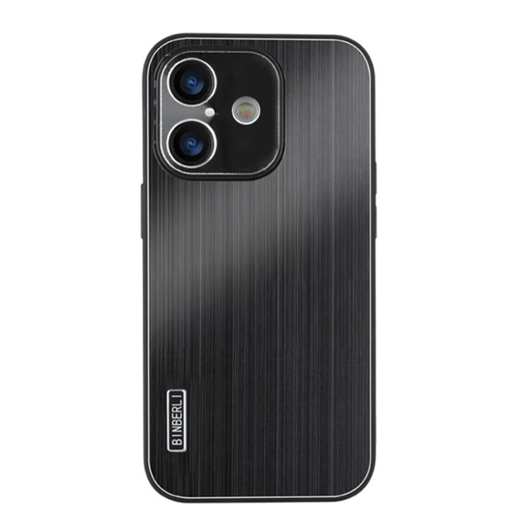 PC Hybrid Aluminum Alloy Brushed Shockproof Phone Case