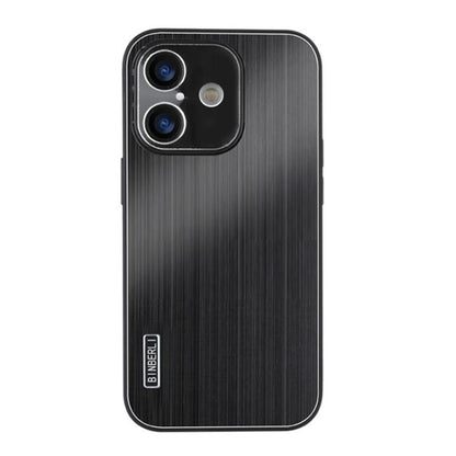 PC Hybrid Aluminum Alloy Brushed Shockproof Phone Case