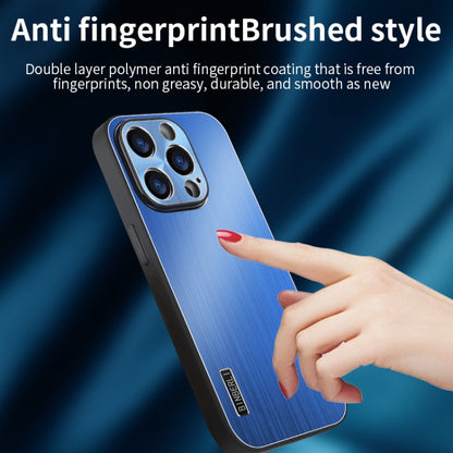 PC Hybrid Aluminum Alloy Brushed Shockproof Phone Case