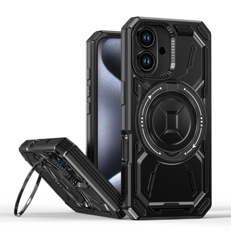 Armor II Series MagSafe Magnetic Holder Phone Case, For iPhone 16 Pro Max, For iPhone 16 Pro�����...