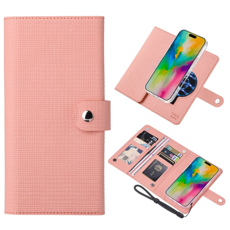 ViLi GHA-C Series RFID MagSafe Magnetic Flip Leather Phone Case, For iPhone 16 Pro Max�����������...