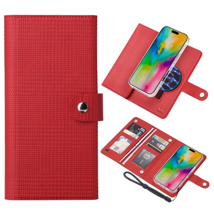 ViLi GHA-C Series RFID MagSafe Magnetic Flip Leather Phone Case, For iPhone 16 Pro Max�����������...