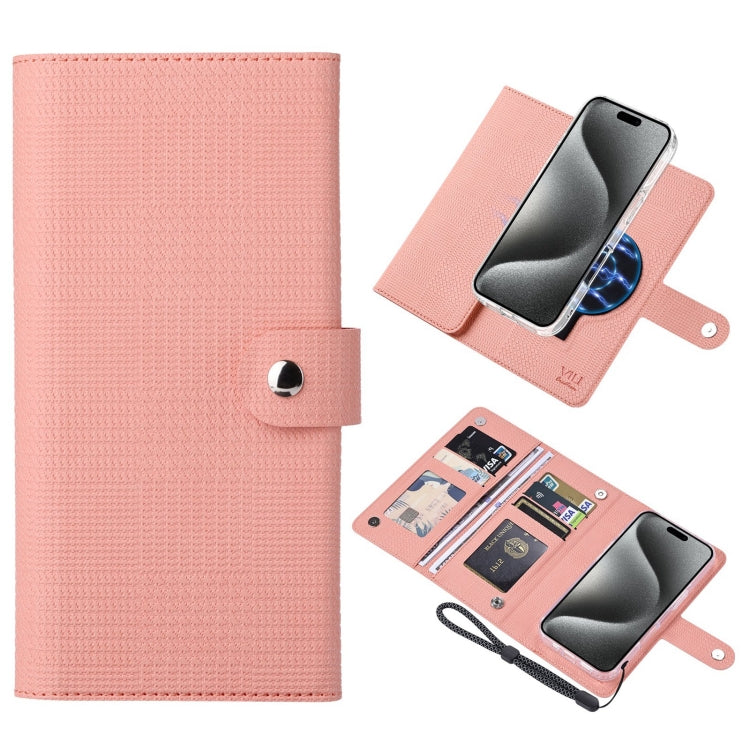 ViLi GHA-C Series RFID MagSafe Magnetic Flip Leather Phone Case, For iPhone 16 Pro Max�����������...