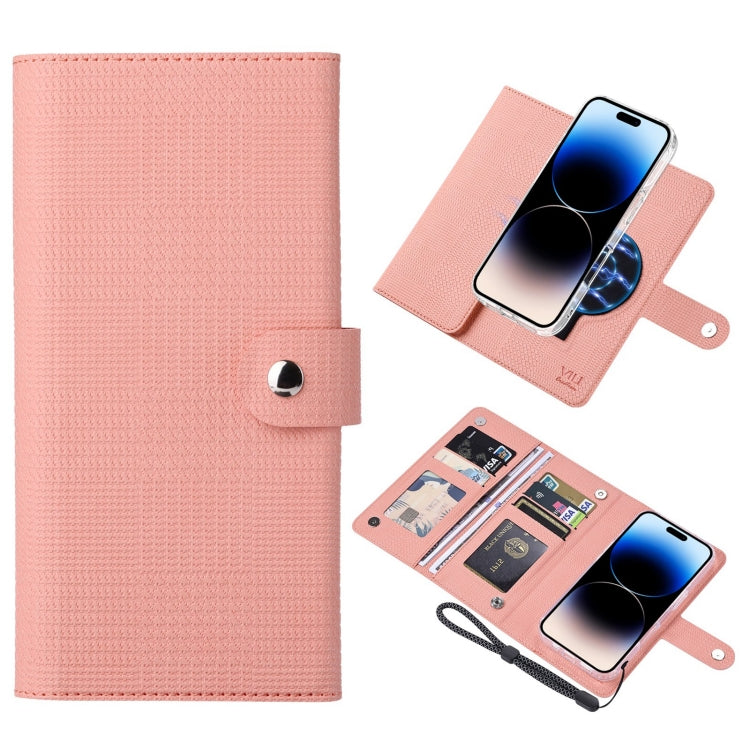 ViLi GHA-C Series RFID MagSafe Magnetic Flip Leather Phone Case, For iPhone 16 Pro Max�����������...