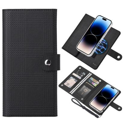 ViLi GHA-C Series RFID MagSafe Magnetic Flip Leather Phone Case, For iPhone 16 Pro Max�����������...