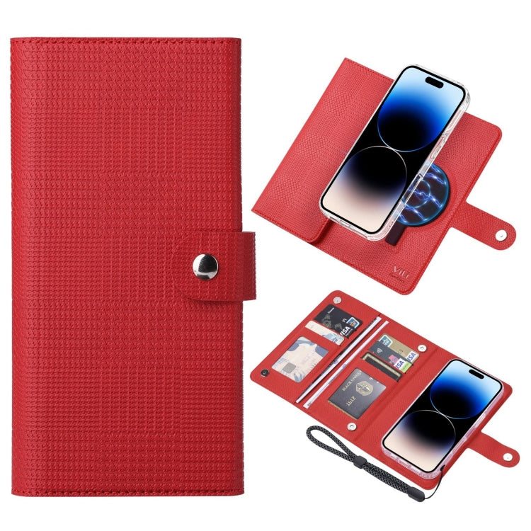 ViLi GHA-C Series RFID MagSafe Magnetic Flip Leather Phone Case, For iPhone 16 Pro Max�����������...