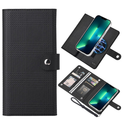 ViLi GHA-C Series RFID MagSafe Magnetic Flip Leather Phone Case, For iPhone 16 Pro Max�����������...