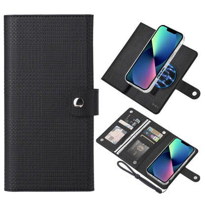 ViLi GHA-C Series RFID MagSafe Magnetic Flip Leather Phone Case, For iPhone 16 Pro Max�����������...