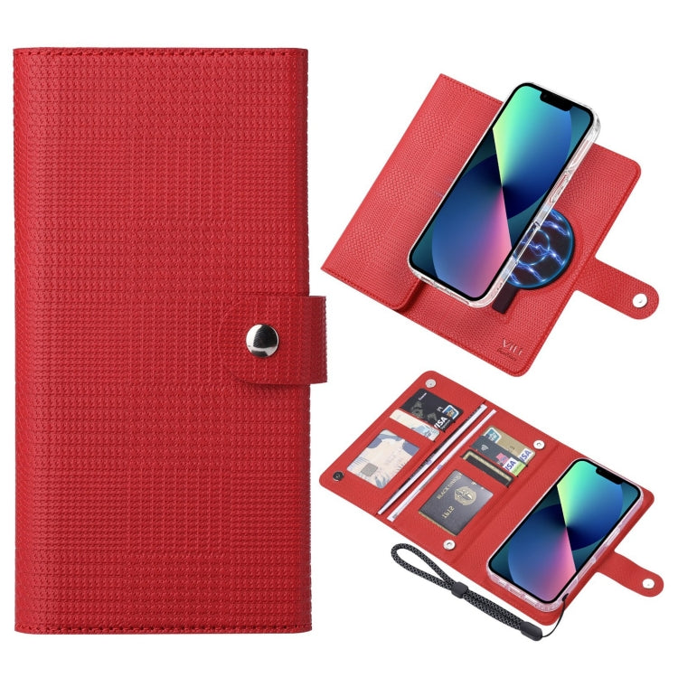 ViLi GHA-C Series RFID MagSafe Magnetic Flip Leather Phone Case, For iPhone 16 Pro Max�����������...