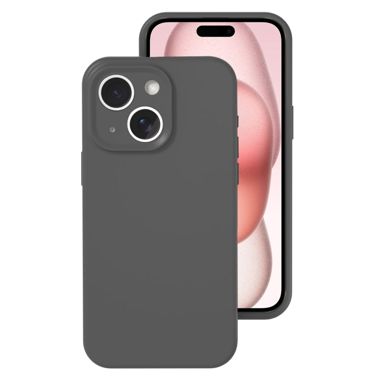 Precise Hole Liquid Silicone Jelly Color Full Coverage Phone Case, For iPhone 15 Plus, For iPhone...