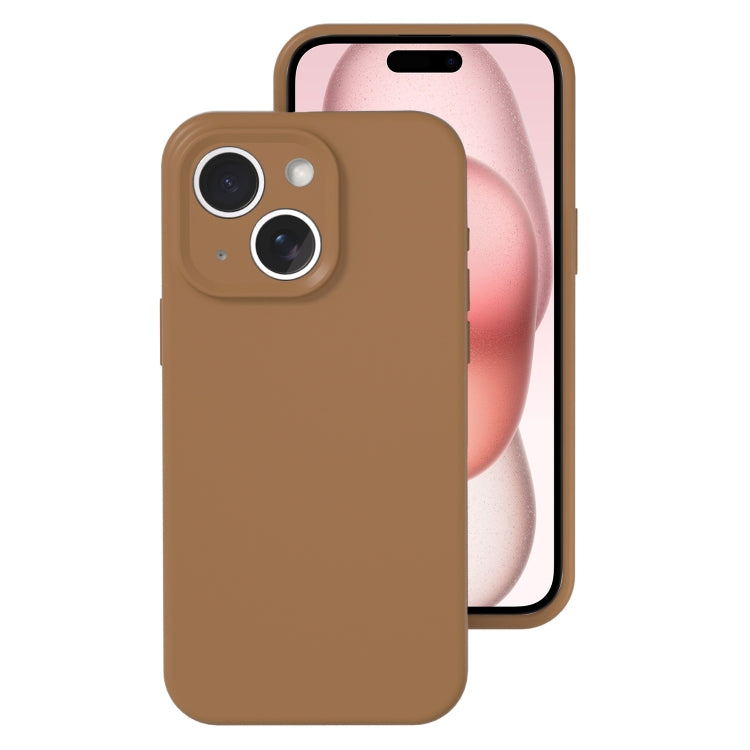 Precise Hole Liquid Silicone Jelly Color Full Coverage Phone Case, For iPhone 15 Plus, For iPhone...