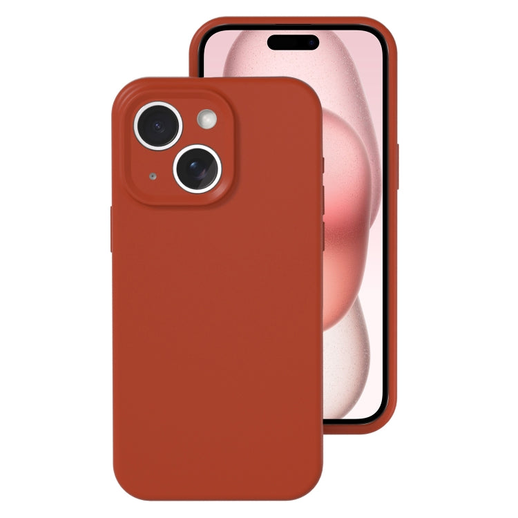 Precise Hole Liquid Silicone Jelly Color Full Coverage Phone Case, For iPhone 15 Plus, For iPhone...