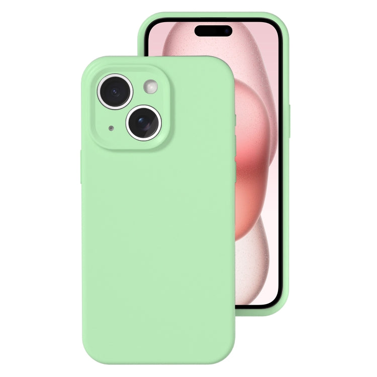 Precise Hole Liquid Silicone Jelly Color Full Coverage Phone Case, For iPhone 15 Plus, For iPhone...